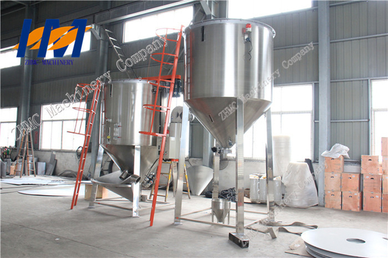 ABS PS PP PVC Vertical Mixer Machine High Concentricity Steedy Operation