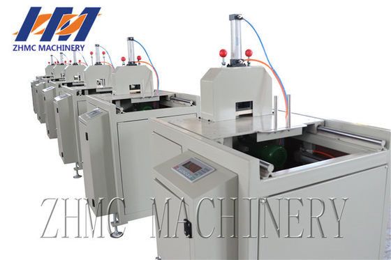 Small Size Profile Plastic Sheet Cutting Machine Pneumatic Type Cutter With Saw