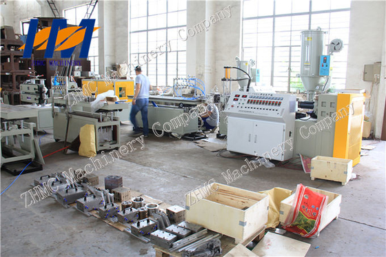 Wood Plastic Composite WPC Profile Extrusion Line Double Screw Vented Type