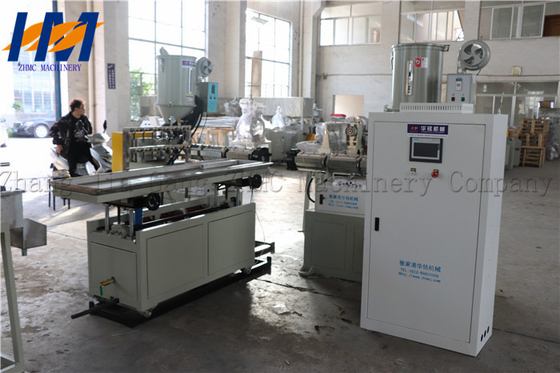 Twin Extruder Plastic Profile Extrusion Line , PVC Profile Extrusion Machine