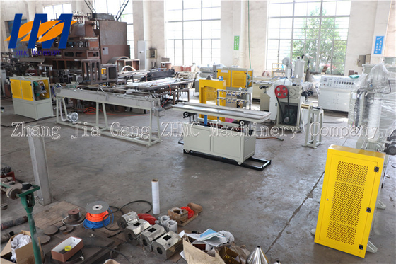 PC ABS PMMA Plastic Profile Extrusion Line , Tube Light Making Machine